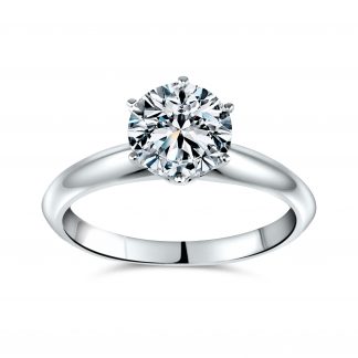 ROUND BRILLIANT ROYAL CROWN SOLITAIRE RING