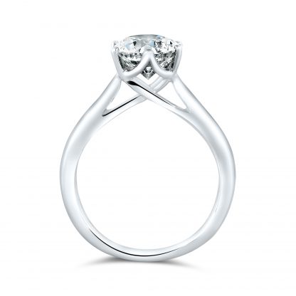 ROUND BRILLIANT ROYAL CROWN SOLITAIRE RING - Image 2