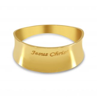 JESUS CHRIST BROAD BAND RING