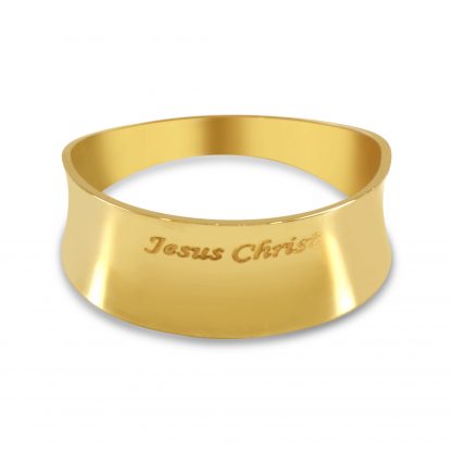 JESUS CHRIST BROAD BAND RING