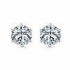 6 PRONG ROUND BRILLIANT STUD EARRINGS