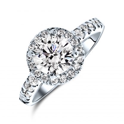 ADELLE ROUND HALO PAVE RING - Image 5
