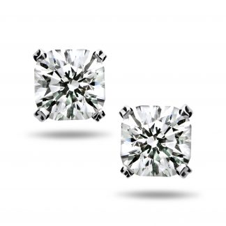 SQUARE BRILLIANT STUD EARRINGS