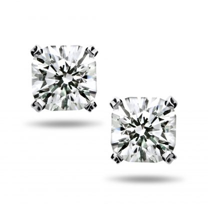 SQUARE BRILLIANT STUD EARRINGS