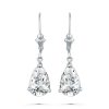 FLEUR DE LIS PEAR DROP EARRINGS