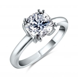 CUSHION CUT SOLITAIRE RING