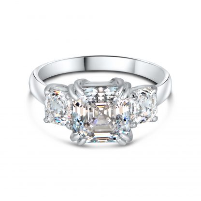ROYAL ASSCHER TRILOGY RING