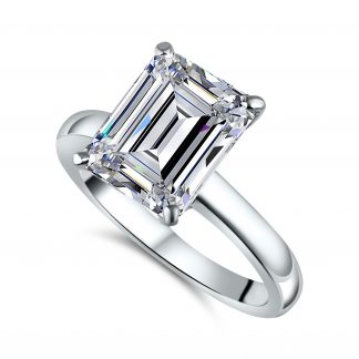 EMERALD SOLITAIRE RING
