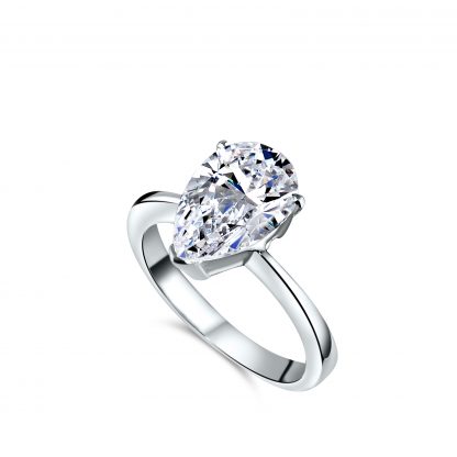 PEAR SHAPE SOLITAIRE RING - Image 2