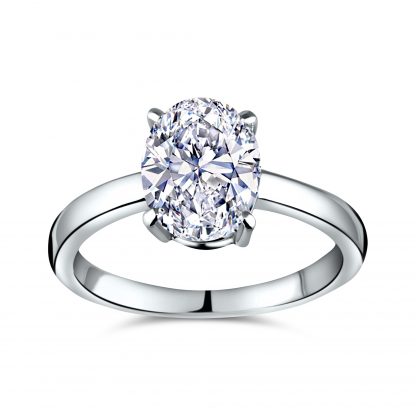 OVAL CLASSIC SOLITAIRE RING - Image 2