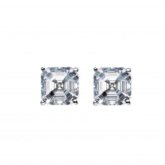 ROYAL ASSCHER STUD EARRINGS