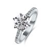 CLASSIC ROUND BRILLIANT CHANNEL PAVE RING