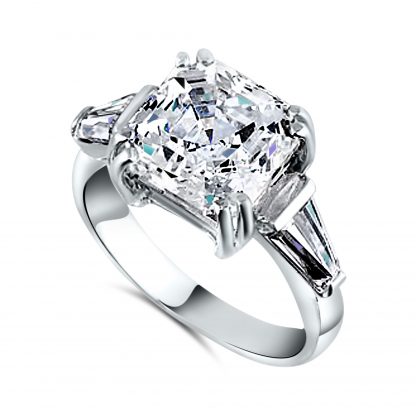 ROYAL ASSCHER  WITH BAGUETTE RING - Image 2