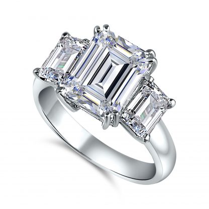 EMERALD TRILOGY RING - Image 2