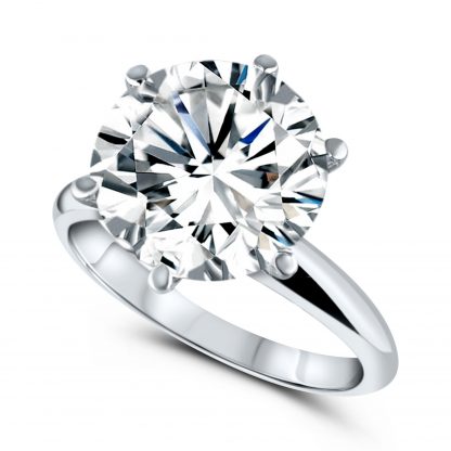 OSCAR ROUND BRILLIANT 5 CARAT CLASSIC RING - Image 2