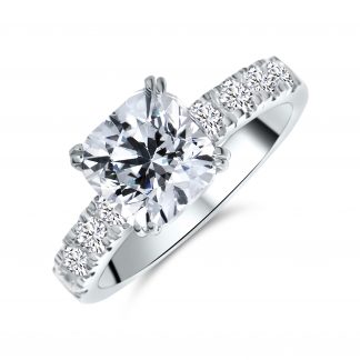 SQUARE BRILLIANT PAVE RING