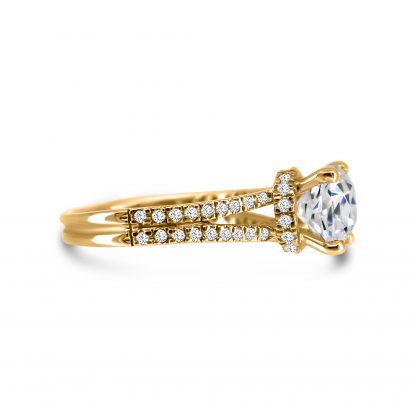 ASHLEY ANTIQUE CUSHION PAVE RING - Image 2