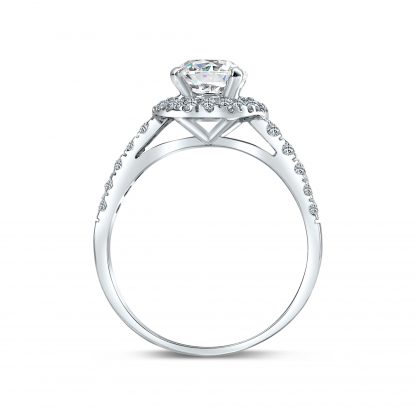ADELLE ROUND HALO PAVE RING - Image 4