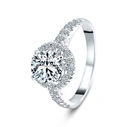 ADELLE ROUND HALO PAVE RING - Image 2