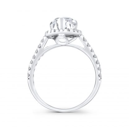REINELLE PEAR HALO PAVE RING - Image 4