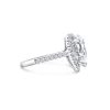 REINELLE PEAR HALO PAVE RING - Image 3