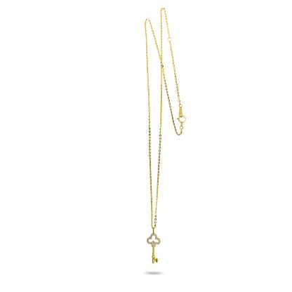 DAINTY KEY PENDANT CHAIN NECKLACE - Image 2