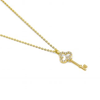 DAINTY KEY PENDANT CHAIN NECKLACE