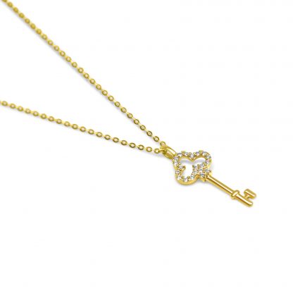 DAINTY KEY PENDANT CHAIN NECKLACE