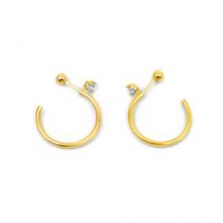 Circular Earring with Diamante