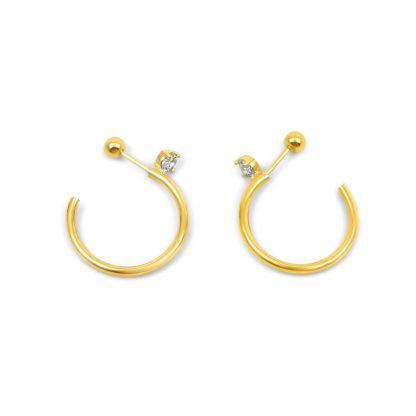 Circular Earring with Diamante