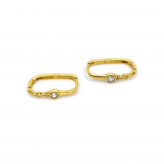 Dainty Earring with Diamante