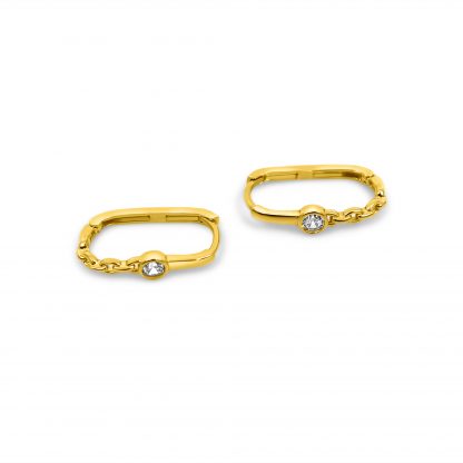 Dainty Earring with Diamante
