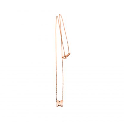 BLOCK INITIAL DIAMANTE CHAIN NECKLACE - Image 10