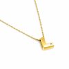 BLOCK INITIAL DIAMANTE CHAIN NECKLACE - Image 6