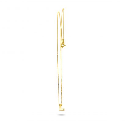 BLOCK INITIAL DIAMANTE CHAIN NECKLACE - Image 4