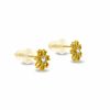 Floral Earring with Diamante - Image 2