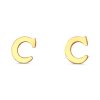 INITIAL STUD EARRING