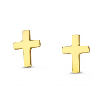 CASSY CROSS STUD EARRING