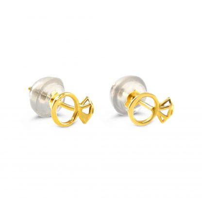 CLASSIC RING STUD EARRING - Image 2