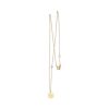 ROUND DISC INITIAL CHAIN NECKLACE - Image 2