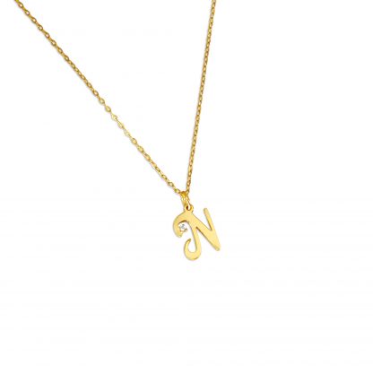 BREE INITIAL DIAMANTE CHAIN NECKLACE - Image 15