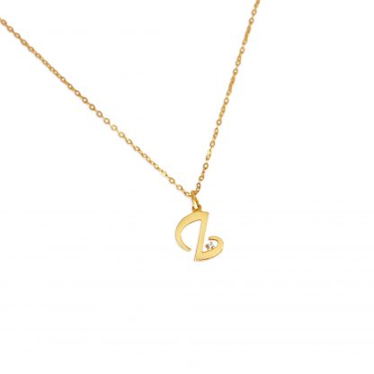 BREE INITIAL DIAMANTE CHAIN NECKLACE - Image 13