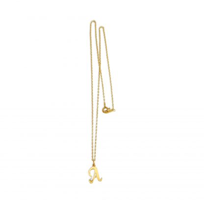 BREE INITIAL DIAMANTE CHAIN NECKLACE - Image 12