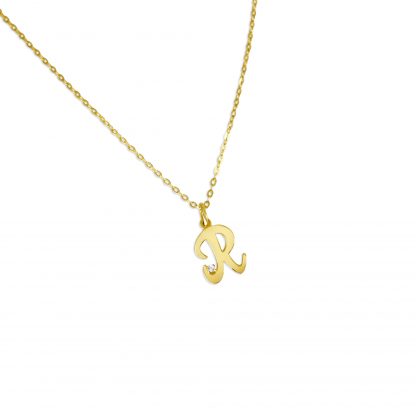 BREE INITIAL DIAMANTE CHAIN NECKLACE - Image 10