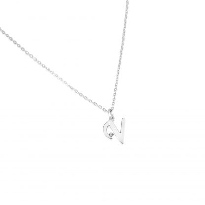 BREE INITIAL DIAMANTE CHAIN NECKLACE - Image 7