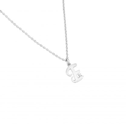 BREE INITIAL DIAMANTE CHAIN NECKLACE - Image 6
