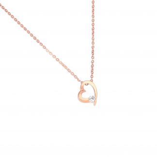 HEART DIAMANTE CHAIN NECKLACE