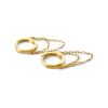 GOLD LOOP TASSLE  EARRING - Image 2