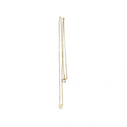 BLOCK INITIAL PENDANT CHAIN NECKLACE - Image 2