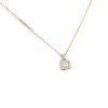 LUXURY DIAMANTE BLOCK PENDANT CHAIN NECKLACE